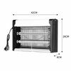 Lampada Elettrica Uccidi Zanzare con Luce UV Insetticida Trappola per Mosche e Falene per Casa, Patio e Garage 20W 30W 40W Repellente per Mosche