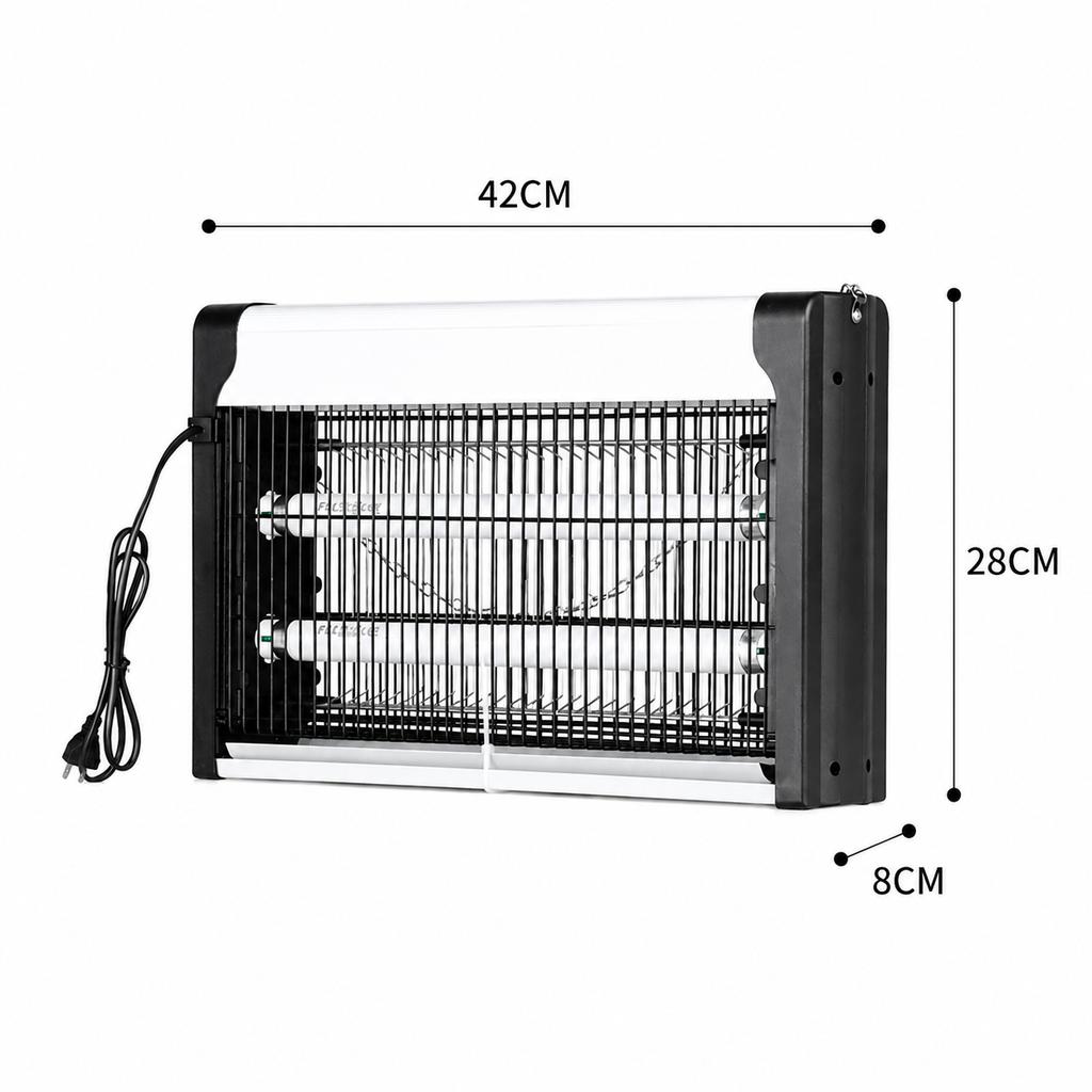 Lampada Elettrica Uccidi Zanzare con Luce UV Insetticida Trappola per Mosche e Falene per Casa, Patio e Garage 20W 30W 40W Repellente per Mosche