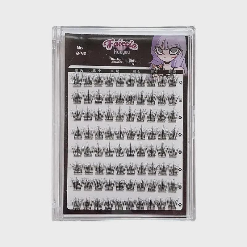 FAICCIA Self-Adhesive 5D Mink-Like False Eyelashes - Glue-Free, Easy Removal, Natural Curve