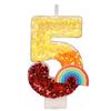 Hope Rainbow Numbers Birthday Candle Cake Party Decoration Birthday Handmade Candles 0-9