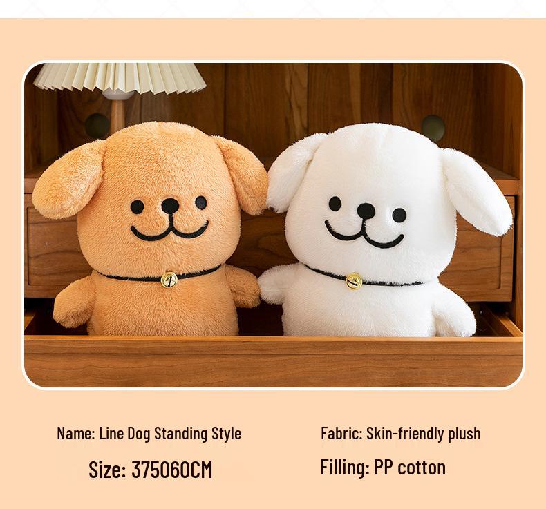 Korean Style Maltese Puppy Plush Toy Doll - Cute Birthday Gift