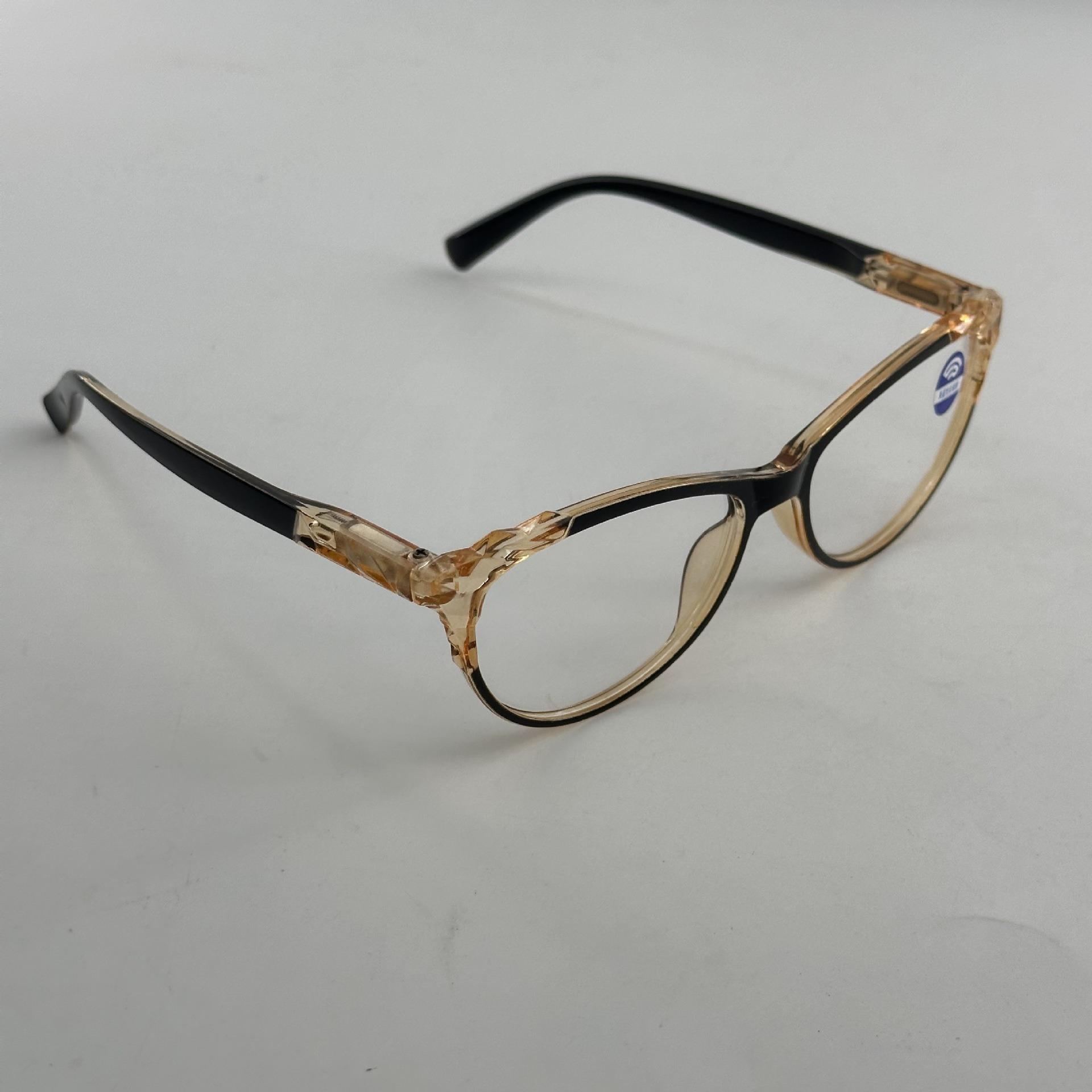 Fashionable Look Young Ultra Light Printed Spring Feet HD Anti Blue Light New Elegant Young Reading Eyeglasses
