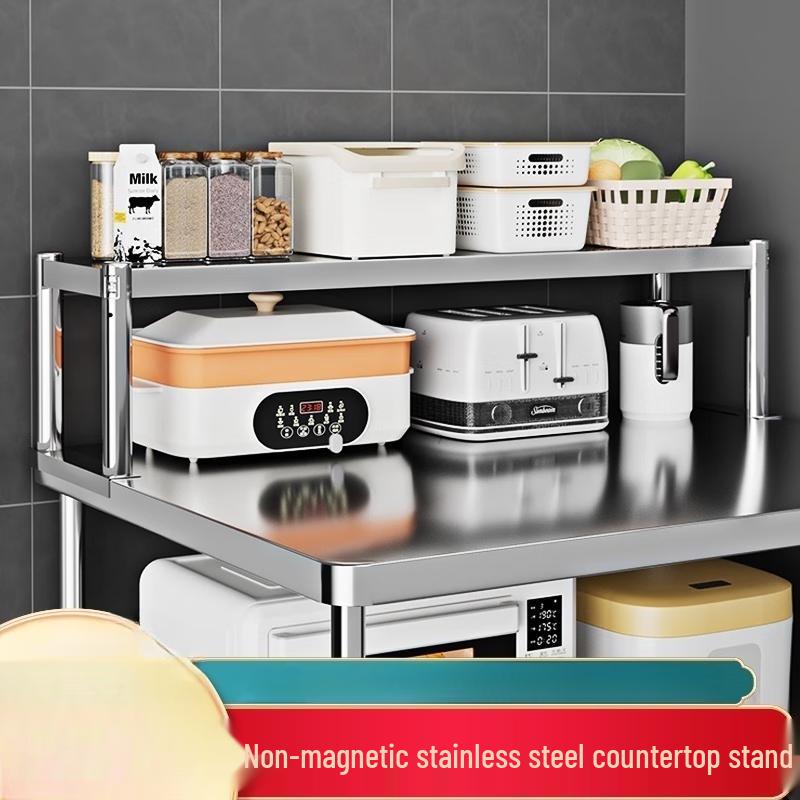 304 Stainless Steel 2-Tier Countertop Storage Shelf