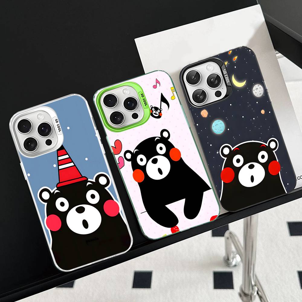 Kumamon For IPhone 17 16 15 14 13 12 11 Pro Max Plus Matte Color Back Phone Cover