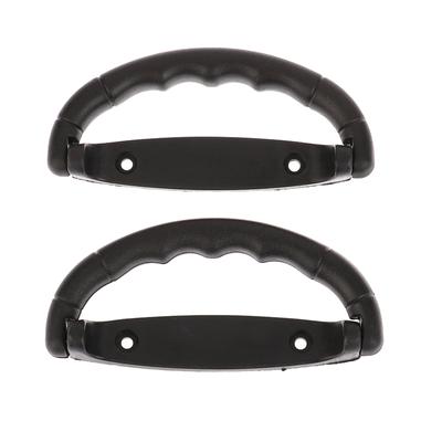 2 Stück Gepäckgriff aus schwarzem Kunststoff, Koffergurt, Zuggriff für Airbags, rutschfester Griff für Boxen