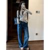Women's Striped Long Sleeve Round Neck Slim Fit T-shirt for Spring and Autumn
