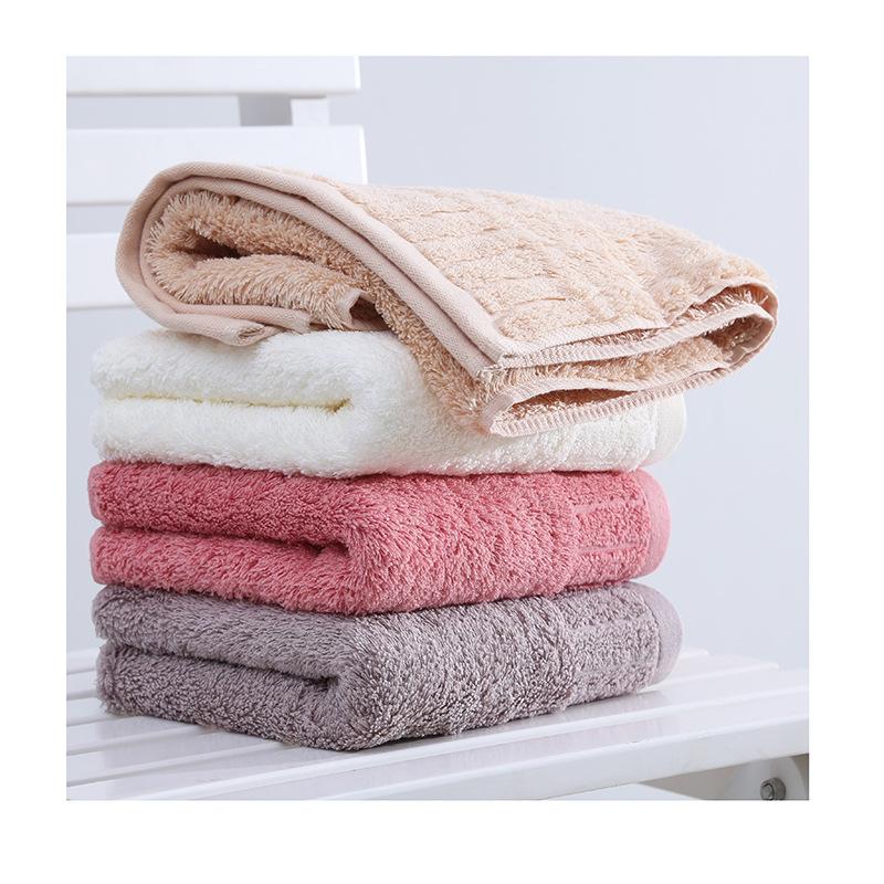 Towel Pure Cotton Plain Color Thickened Plush Water Moisture-wicking Egyptian Combed Velvet Cotton Durable Durable