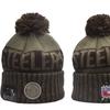 Autumn and Winter New nfl Rugby team men's and women's couple's casual fashion thick knitted wool hat trendy