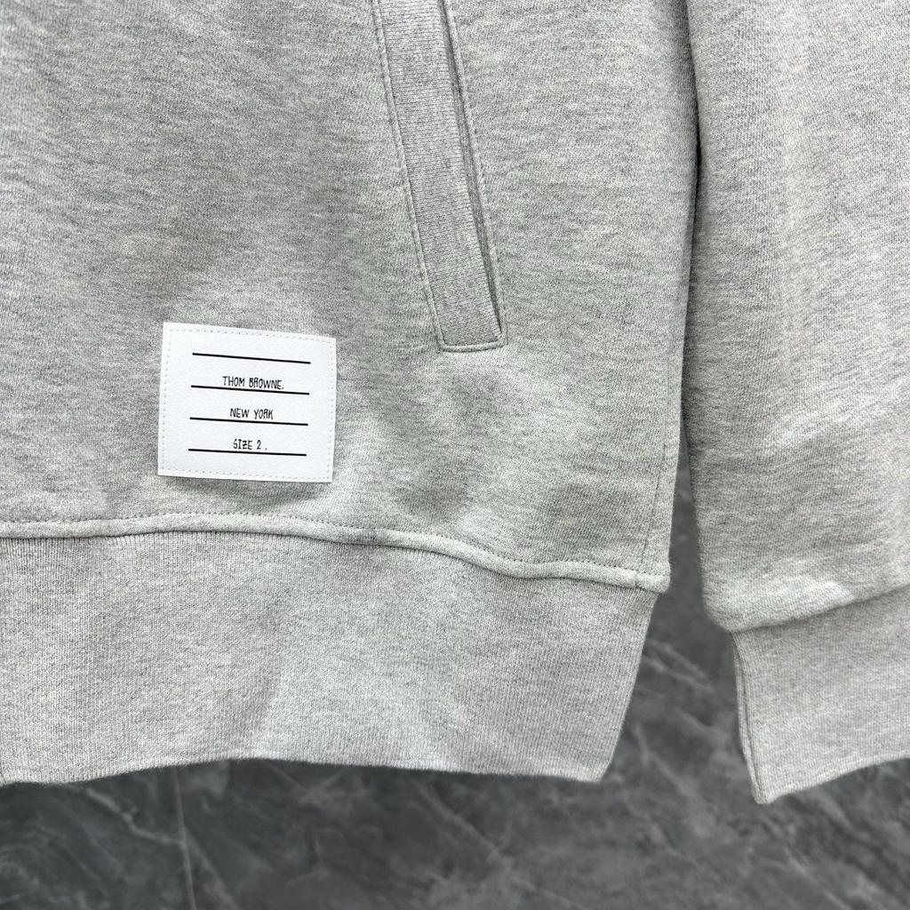 TB Autumn/Winter Four-Bar Baseball Collar Hoodie Zip Cardigan (Unisex)