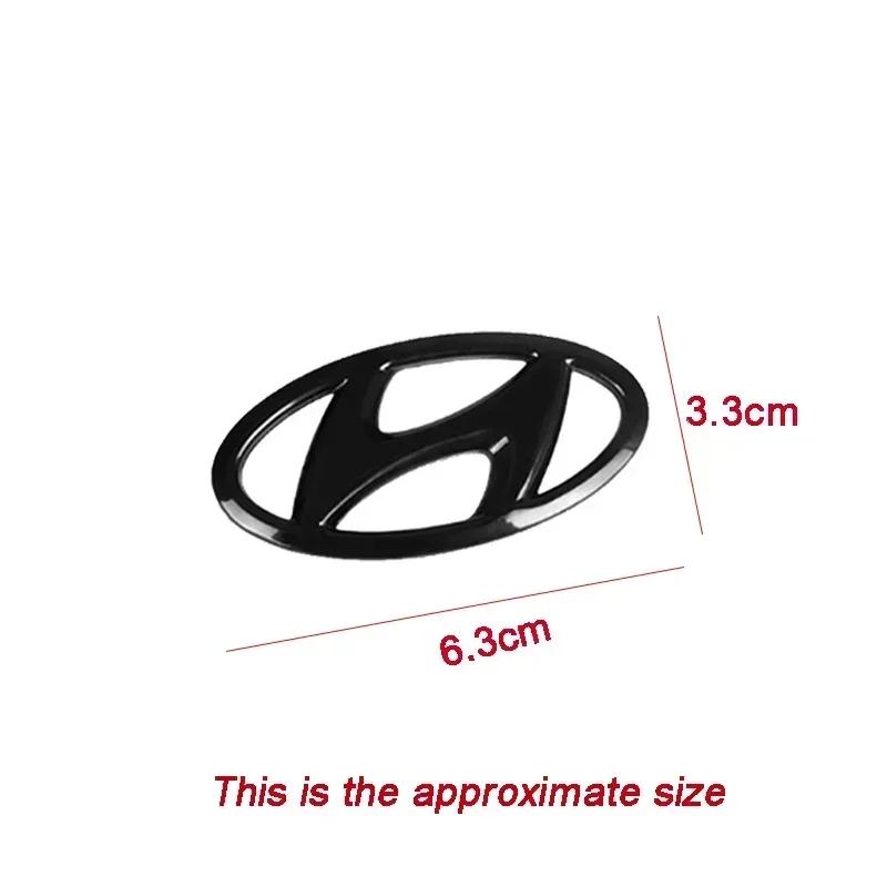 ABS Car Sticker Steering Wheel Emblem Badge for Hyundai Tucson IX35 I20 I40 Kona Sonata Azera Santa Fe Genesis Elantra Accent B32