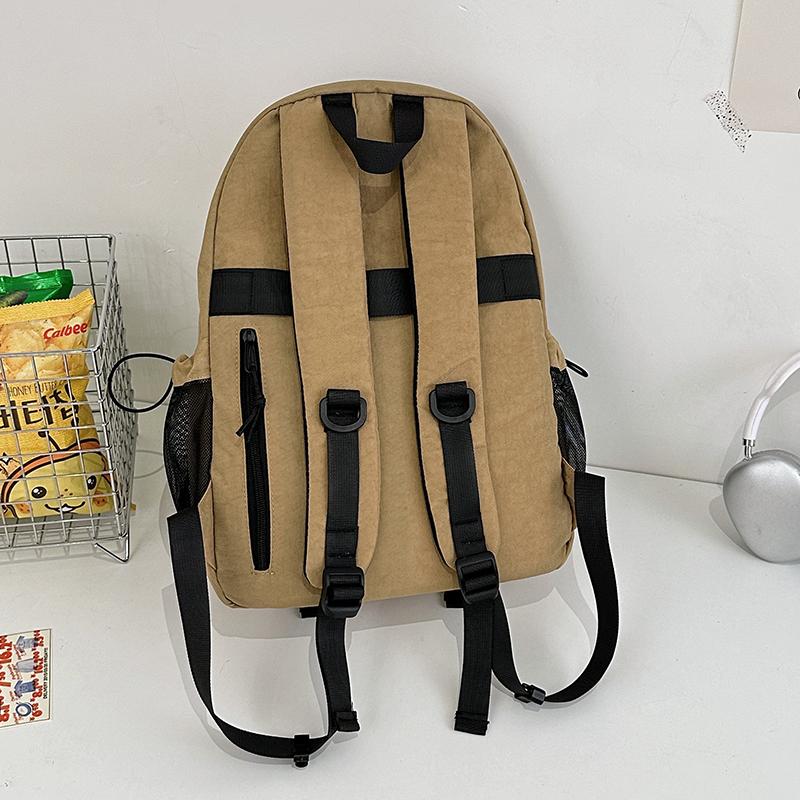 Student School Bag Women's Durable Backpack Men's Letter Print Backpack