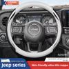 Leather Car Steering Wheel Cover for Jeep Grand Cherokee Wrangler Compass Avenger Renegade 2012 - 2024 2025 Accessories