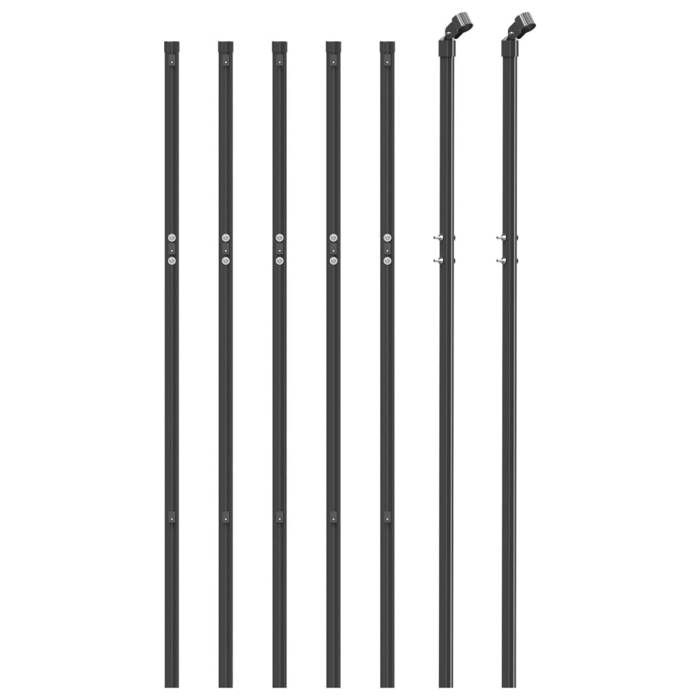 VidaXL Clôture à Mailles Losangées, Panneau de Clôture Décoratif, Clôture en Mailles, Barrière de Protection Jardin Patio 153953