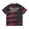 Summer Men's and Women's Oversized Gallery Dept Black Red Tie-Dye T-Shirt Streetwear