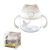 Straw Mug Cup Animal Mocha 200ml 5 Months Up. Practice Drinking from Cup. Ear On Lid Is Safe Chew. Locking Mechanism Leak-resistant Valve Straw. Water