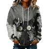 Women's Long Sleeve Halloween Print Hoodie