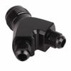 AN10 10AN auf AN6 6AN Außengewinde Y-Block Fitting Adapter Schwarz