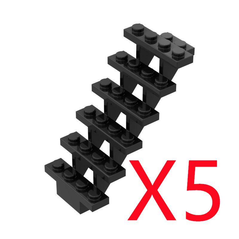MOC City Architecture Building Blocks Basic Accessories Fences Stairs Houses Gardens Tree Trunks Bricks Compatible Toy Gift X031