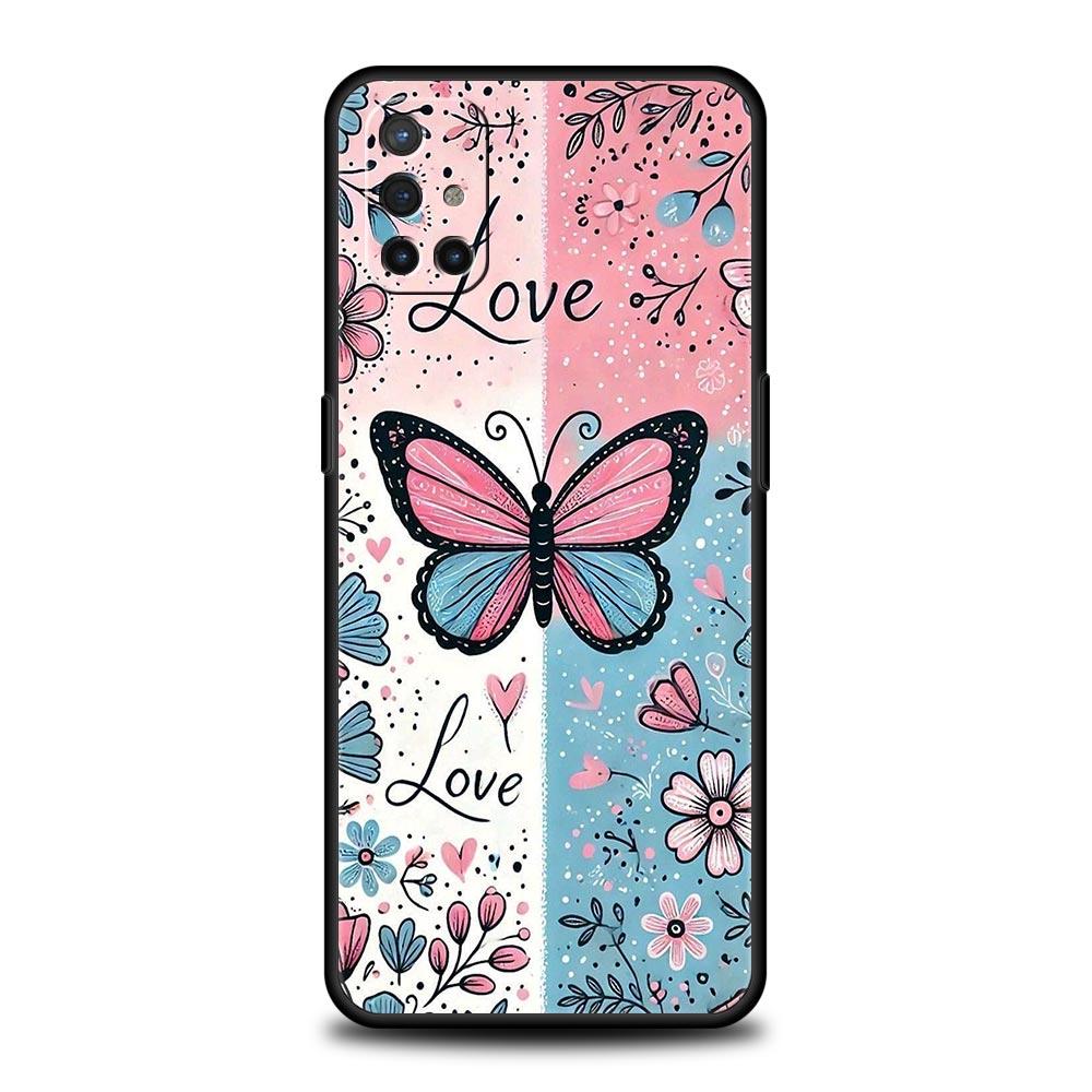

Fashionable Butterfly Flower Phone Case For Oneplus 13R 13 12R 11 10T 10R Nord N100 N200 N10 10 9 9R 9RT CE 3 2 Z Pro Soft TPU OnePlus 12