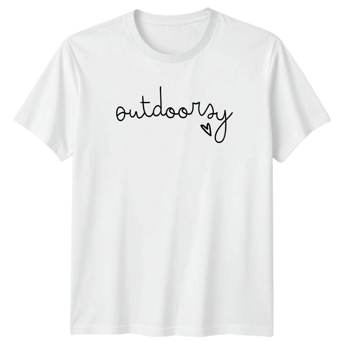 Outdoorsy T-Shirt Nature Lover Outdoor Activities Birthday Gift For Him And Her XL