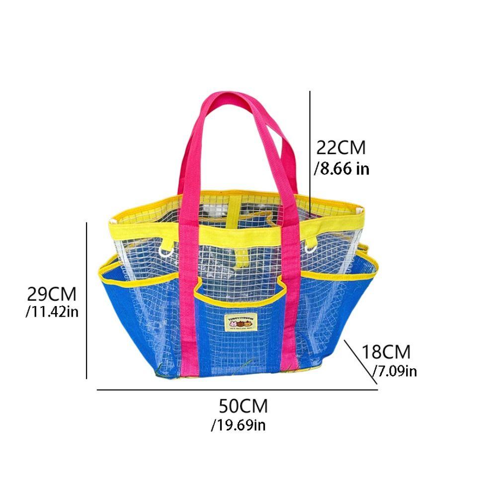 Hollow Out PVC Transparent Shoulder Bag Large Capacity Toiletry Storage Bag  Shower