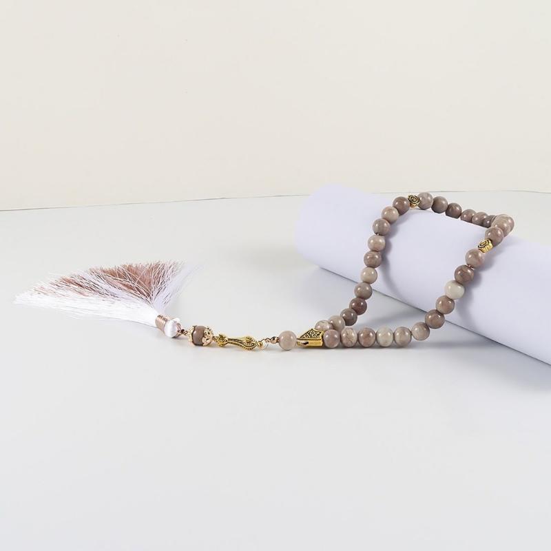 Multifunctional Glass Prayer Beads with Colorful Tassels Comfortable and Stylish for Muslims and Fashion Enthusiasts