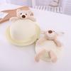 Summer Children Cute Bear Straw Hat Baby Travel Sun Hat Girl Princess Beach Bucket Hat