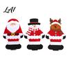 Soft Polyester Utensil Pockets Christmas Cutlery Snowman Reindeer Santa Holder Pockets Tableware Bags Pouch Party