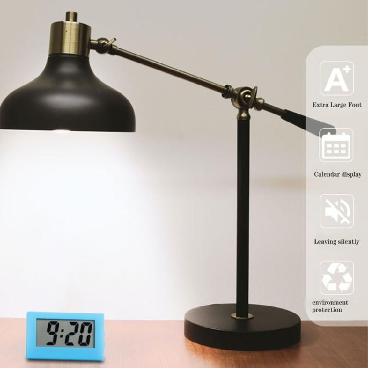 Small Digital Clock With Clear LED Display Quiet Mechanism Electronic Table Alarm Clock For Elderly Kids Home Travel Use