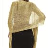 Fashion Bright Sunscreen Shawl Hijab Gold Silver Shiny Scarves For Women Lace Tassel Party Evening Dress Scarf