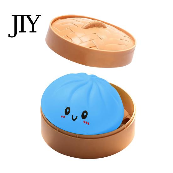 Glitter Pinch Dumpling Steamed Bun Squeeze Toy, Cute Stress Relief Ball, Durable Ball Slow Rising Decompression Toy for Desk, Kawaii Fidget