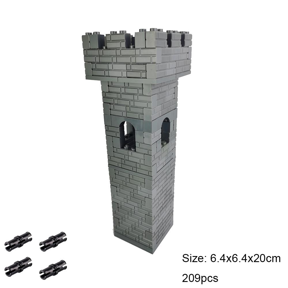 Blocco da Costruzione Fai da Te Fortezza Fortificazione Bastione Grande Castello Fortificato Giocattolo Educativo con Mattoncini per Ragazzo Regalo