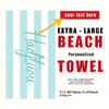 Customized Beach Towel Striped Pattern Personalized Absorbent Bath Towel Quick-drying Swimming Towel For Beach Swimming Outdoor