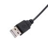 Black Usb 2.0A Male To 4-pin Connector Adapter Cable For 5v Computer Pc Fan
