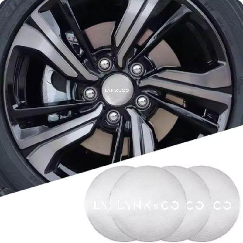 4 szt. Z logo Nakładki na środek piasty koła samochodowego Naklejki z emblematem Do Lynk&Co 01 05 09 02 Lynk Co 03 EM-F 06 Phev Akcesoria samochodowe