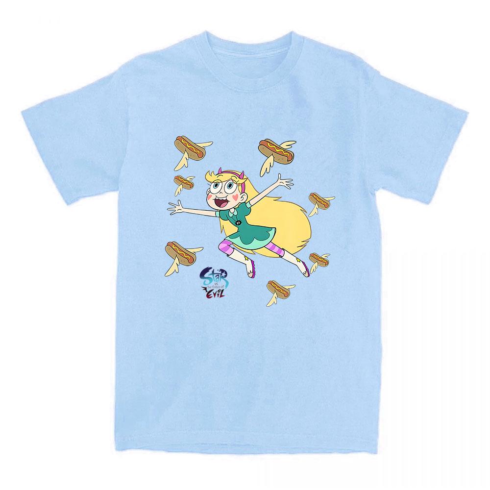 Star Vs. The Forces of Evil T-shirt Funny Cartoon Anime Graphic Tshirts Cotton Short Sleeve Female T Shirt Unisex Streetwear Tee