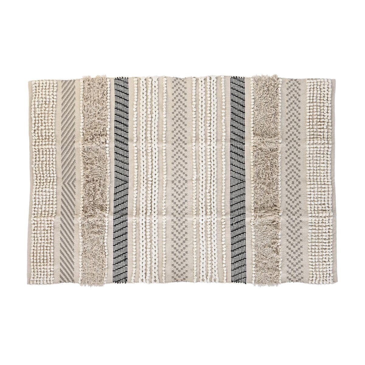 

Ковер DKD Home Decor 180 x 120 x 1 см Черный Бежевый Хлопок Бохо