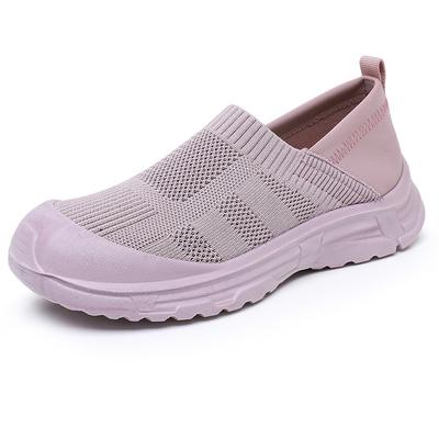 Zapatos De Mujer Purple Women Shoes Summer Fashion Mesh Breathable Comfortable Slip On Platform Flats Casual Sneakers Women