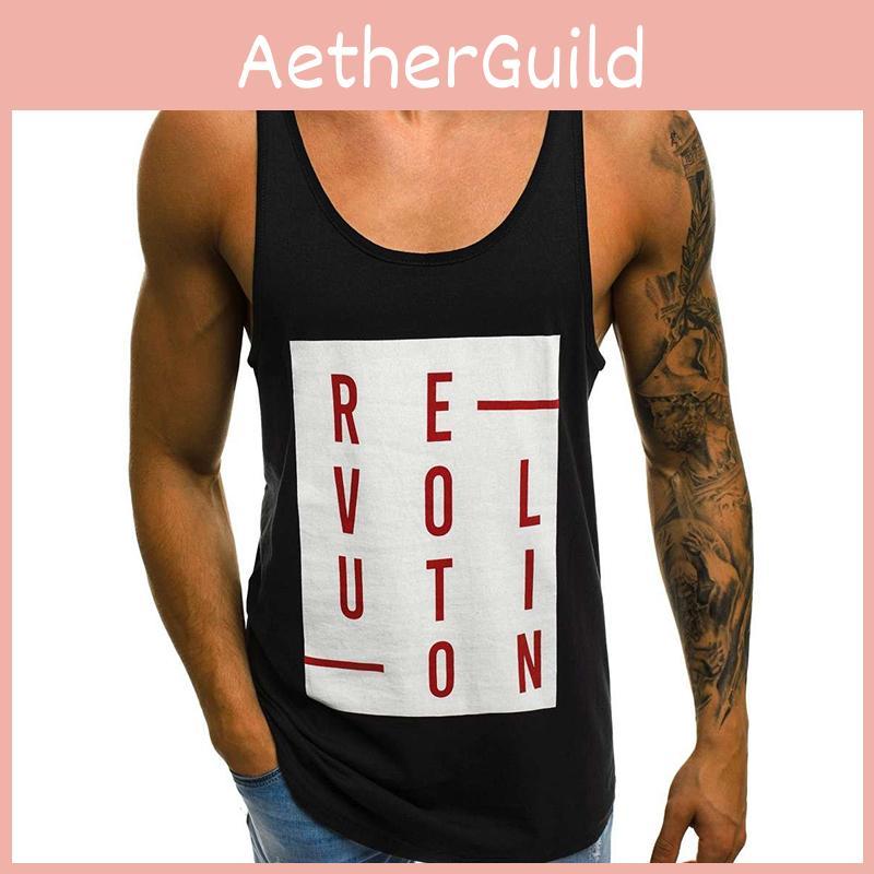 Premium Men's Casual Sleeveless Tank Tops With Square Neck Sports Undershirt