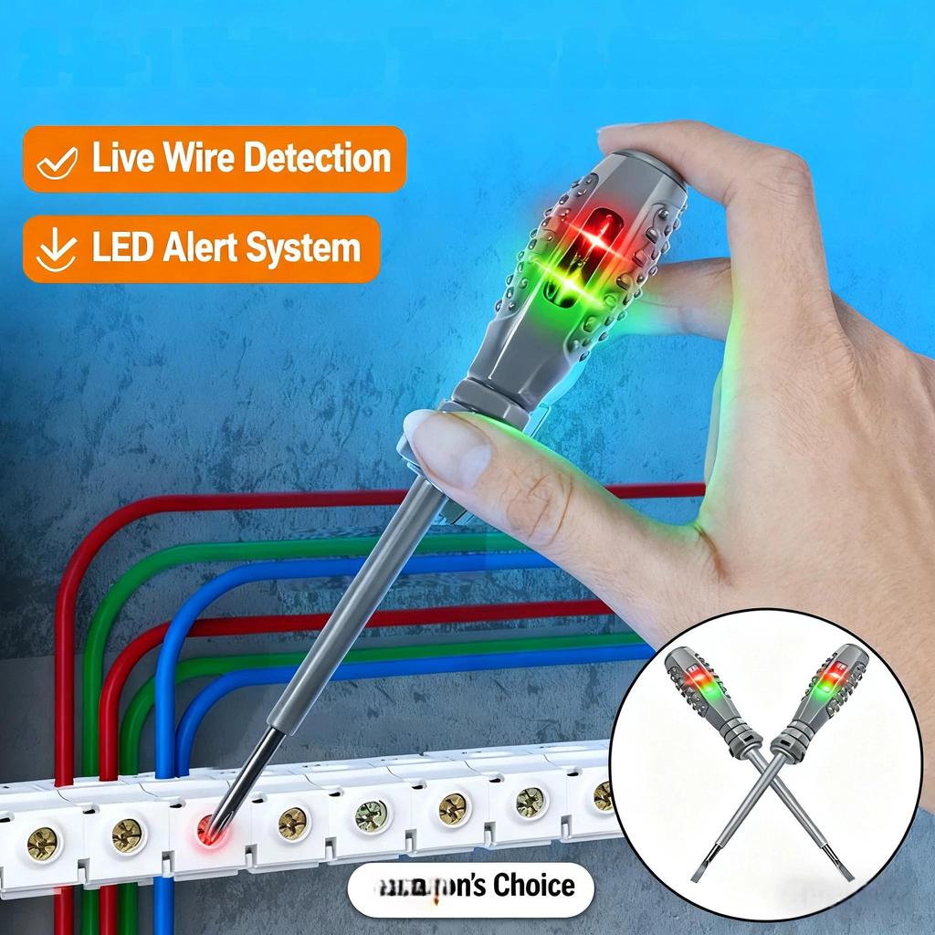 Farbiger Elektriker-Prüfstift mit hoher Helligkeit, induktiver Typ, Hochpräzisions-Spannungsprüfer zum Aufspüren von Kabelbrüchen, Heimwerkerwerkzeuge