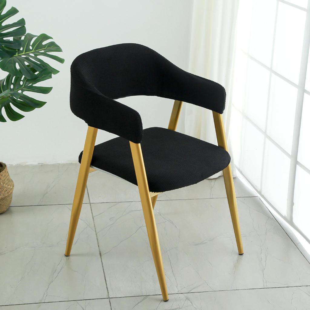 Thickened Elastic Fabric Hollow Chair Set Restaurant Restaurant Split Chair Cover