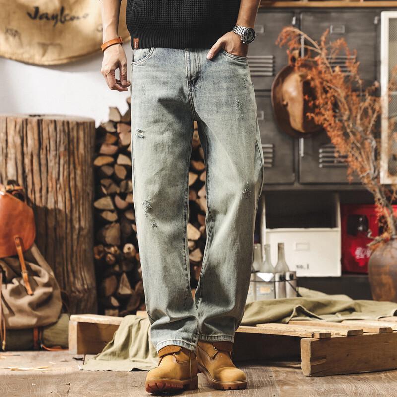 

Men s American Retro Straight-Leg Denim Jeans 28