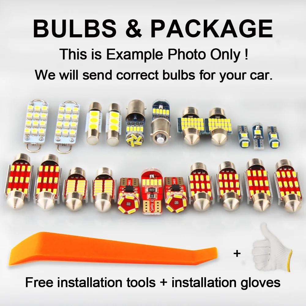8Pcs LED Interior Map Dome Reading Light Kit For Isuzu D-Max Dmax 2002- 2018 2019 2020 2021 2022 2023 2024 License Plate Bulbs