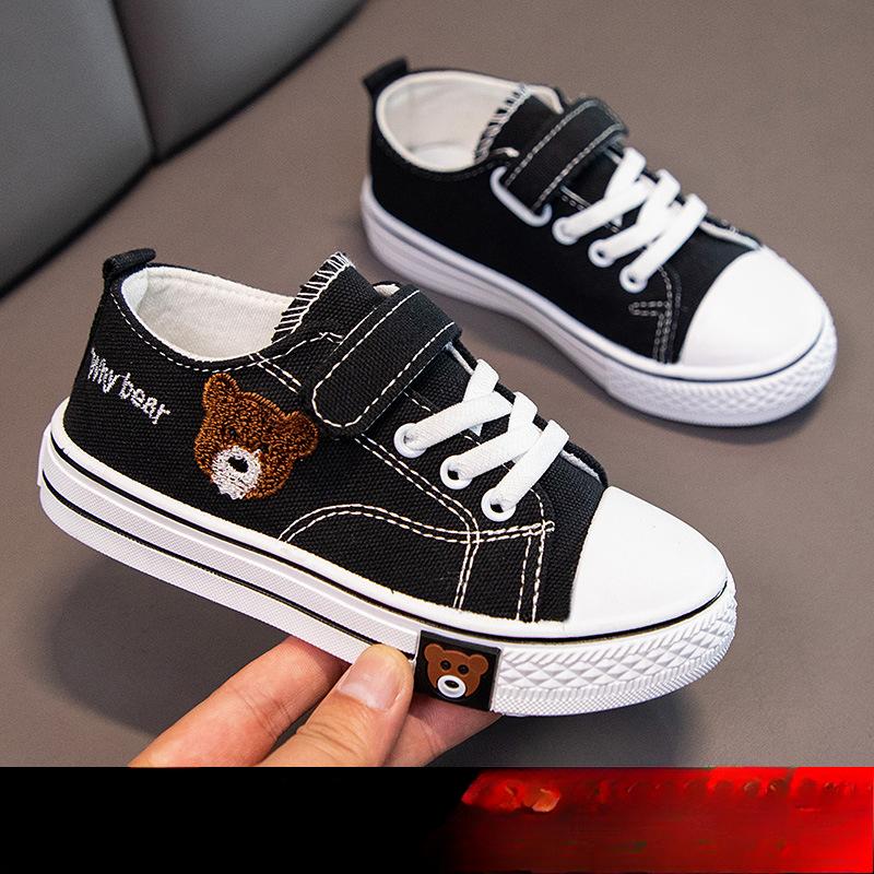 New Children's Comfortable Wear-resistant Non-slip Casual Canvas Low-top Sneakers