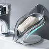 Soap Storage Case Container, Leaf Shape Soap Box, Non - Slip Drain, Bathroom and Kitchen Dish Storage, Bathroom Accessorie