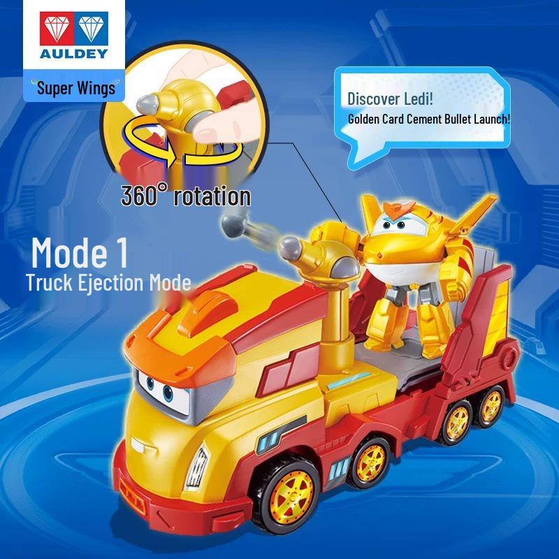 Super Wings Jin Xiaozhi Transformer Robot Truck & Spaceship Toy Set