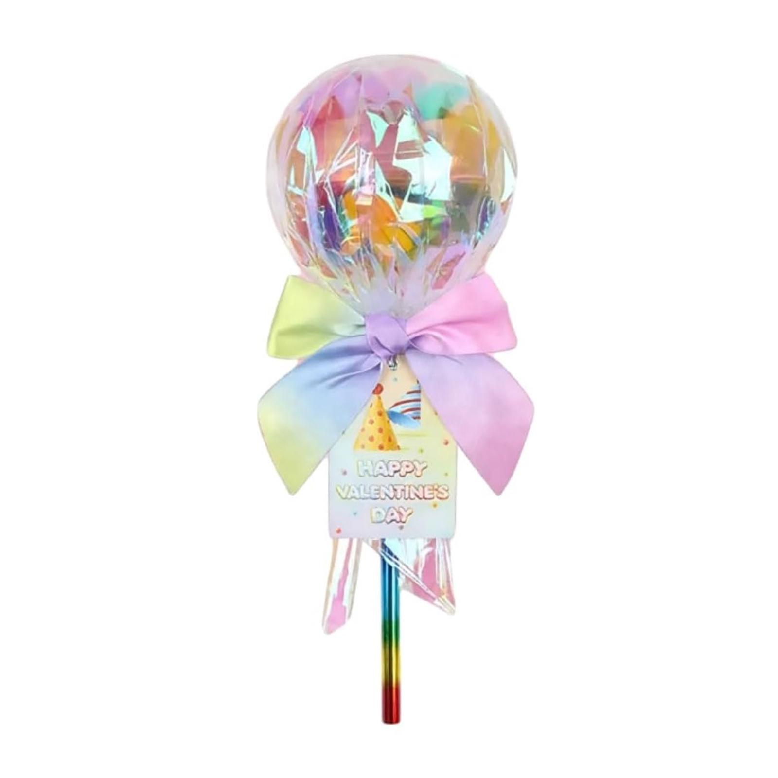 

DIY Valentine Gift Exchange for Kids Giant Lollipop Stationery Set with Card for Classroom Exchange Gifts School Party Supplies