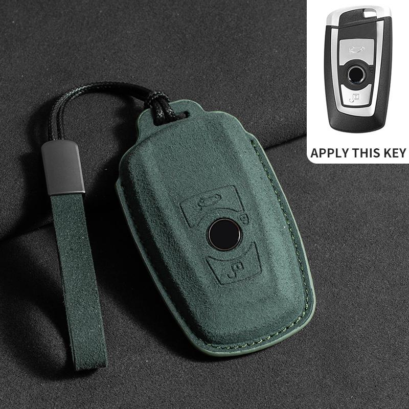 Husă de piele pentru cheia auto pentru BMW X1 X3 X5 X6 X7 F20 F15 F16 F48 G20 G30 G01 G02 G05 G11 G32 Seria 1 3 7 Breloc Accesorii Suedeză