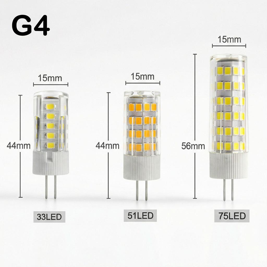 LED žárovka G4 220V 4-7W Bez blikání Keramika Teplá/Studená bílá pro křišťálový lustr Domácí dekorace Úspora energie