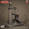 Ray Harryhausen Rhidosaurus scale unpainted plastic model kit X-Plus 1/72